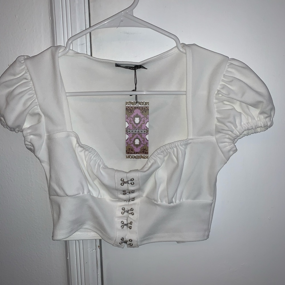 Puff Sleeve Crop Top